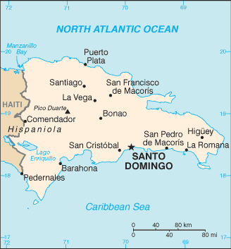 Dominikanische Republik - Landkarte und Geographie